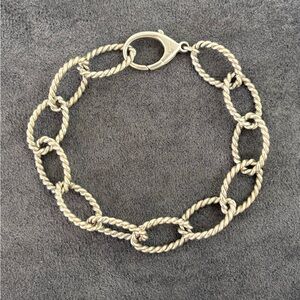 Tiffany & Co. Oval Link Twist Rope Link Bracelet 6.5-7"